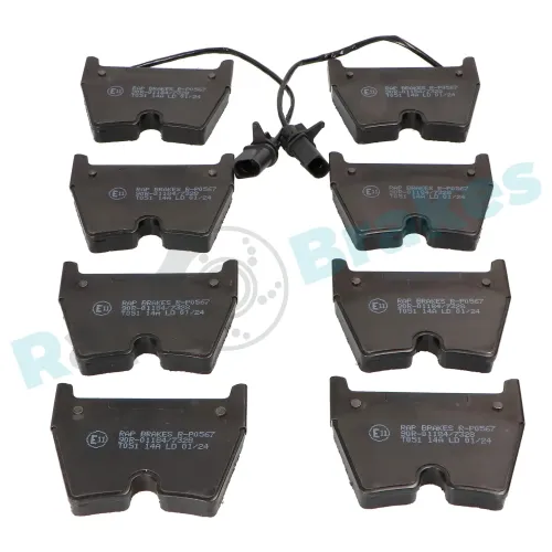 Bremsbelagsatz, Scheibenbremse Vorderachse RAP BRAKES R-P0567 Bild Bremsbelagsatz, Scheibenbremse Vorderachse RAP BRAKES R-P0567