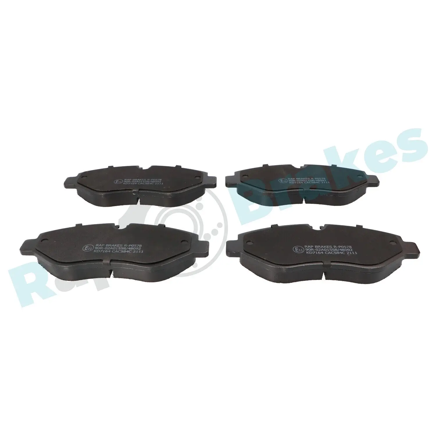 Bremsbelagsatz, Scheibenbremse Vorderachse RAP BRAKES R-P0578