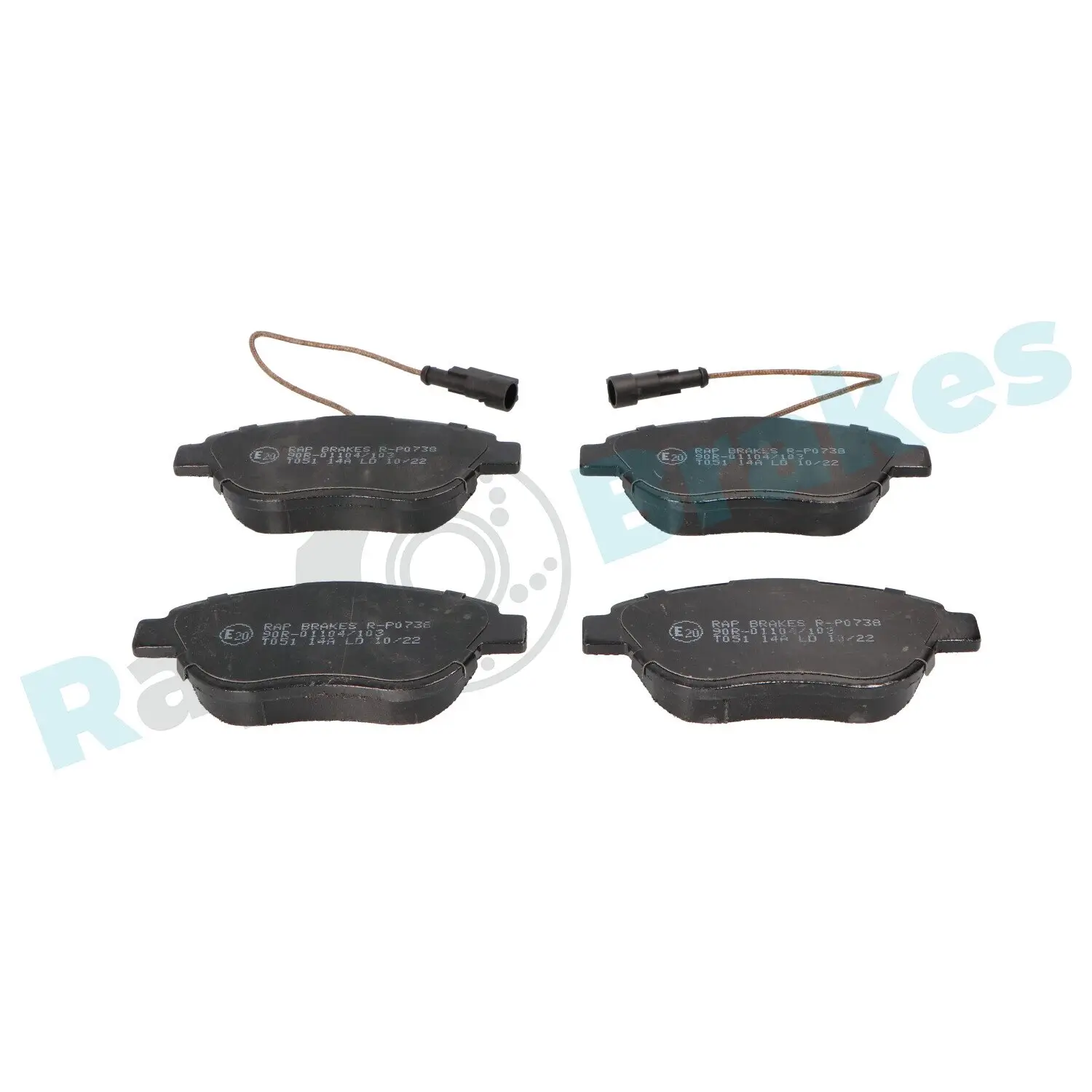 Bremsbelagsatz, Scheibenbremse Vorderachse RAP BRAKES R-P0738