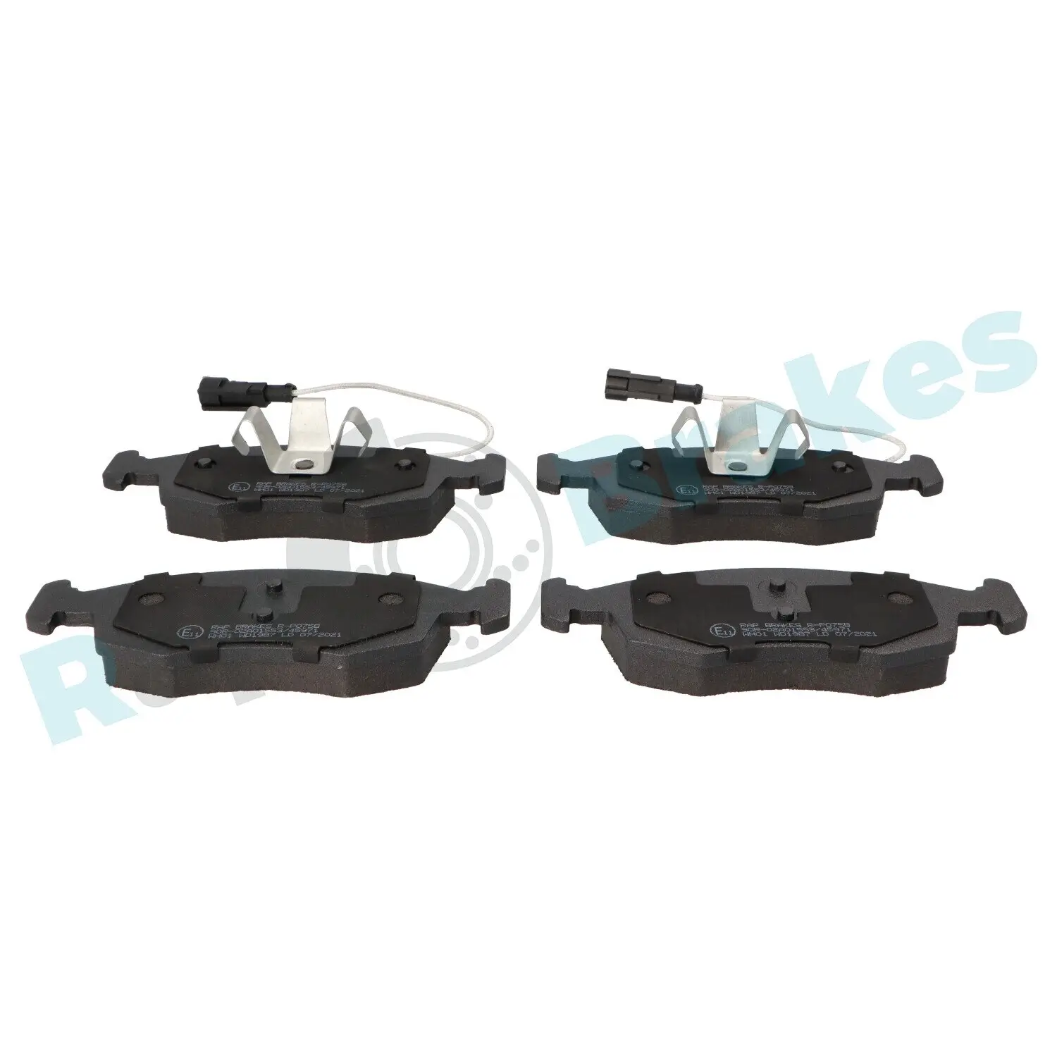 Bremsbelagsatz, Scheibenbremse Vorderachse RAP BRAKES R-P0758