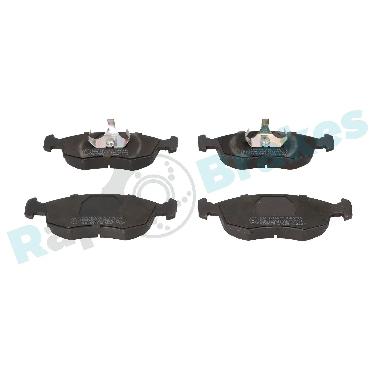 Bremsbelagsatz, Scheibenbremse Vorderachse RAP BRAKES R-P0776