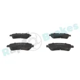 Bremsbelagsatz, Scheibenbremse Hinterachse RAP BRAKES R-P0810