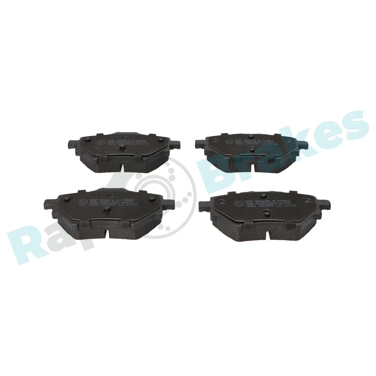 Bremsbelagsatz, Scheibenbremse Hinterachse RAP BRAKES R-P0863