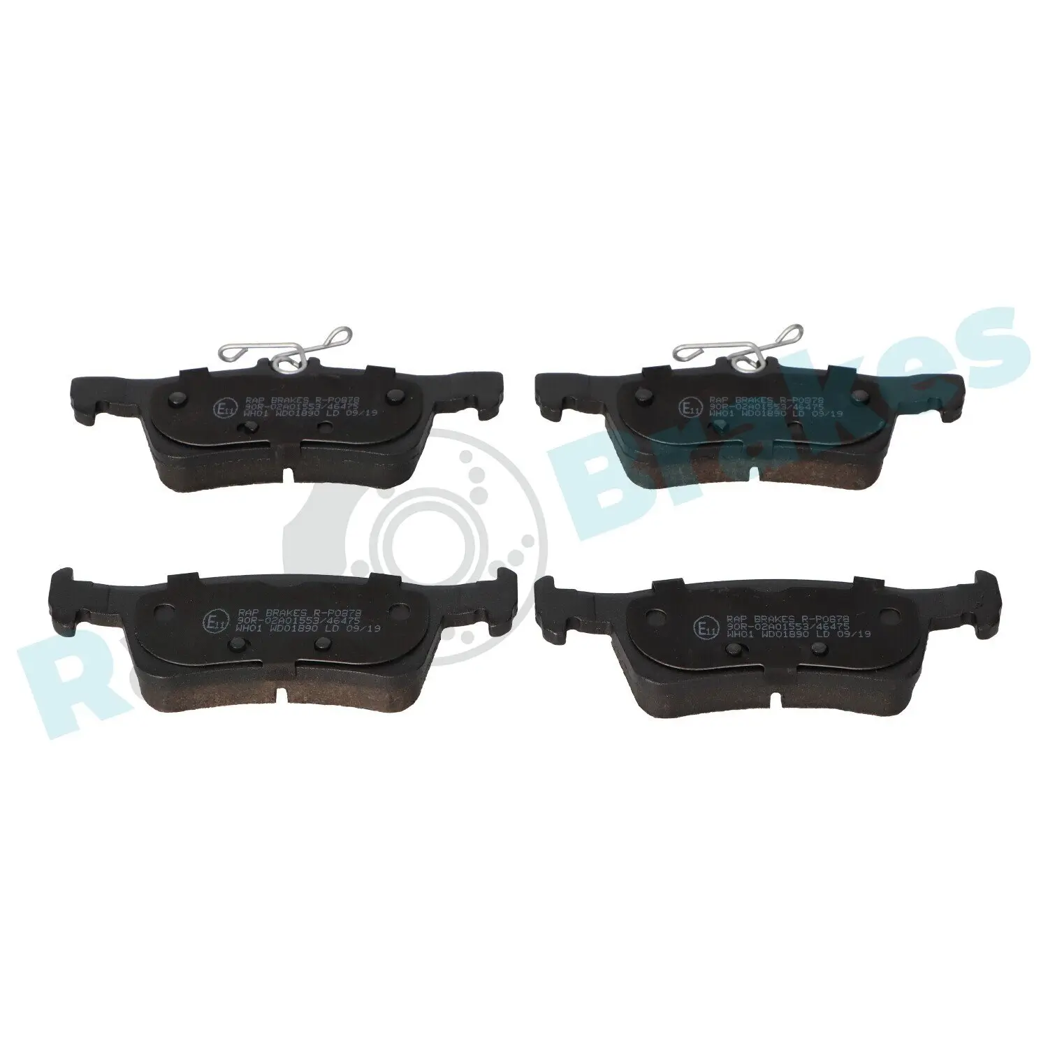 Bremsbelagsatz, Scheibenbremse Hinterachse RAP BRAKES R-P0878