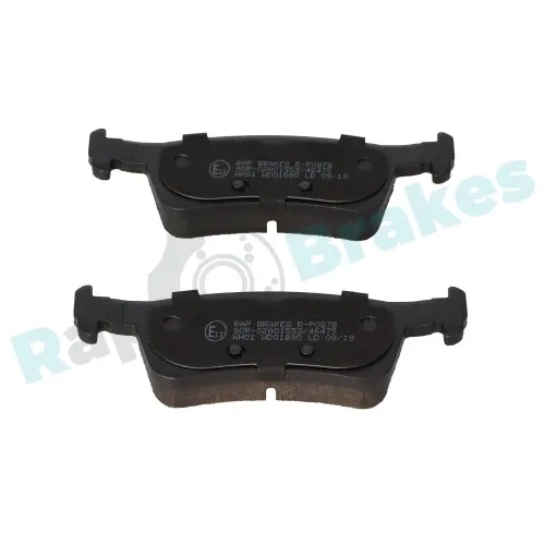 Bremsbelagsatz, Scheibenbremse Hinterachse RAP BRAKES R-P0878 Bild Bremsbelagsatz, Scheibenbremse Hinterachse RAP BRAKES R-P0878