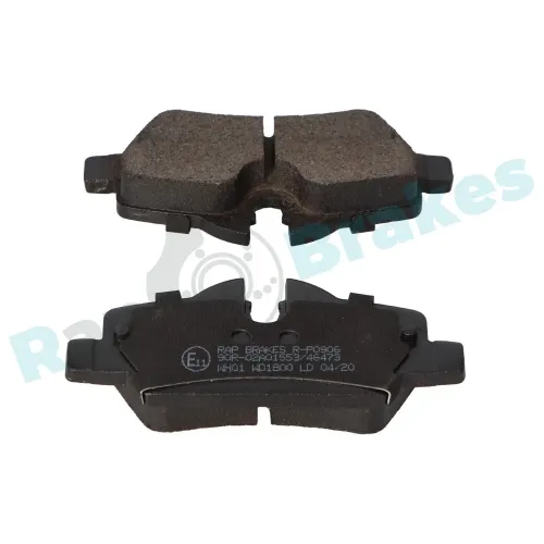 Bremsbelagsatz, Scheibenbremse Hinterachse RAP BRAKES R-P0906 Bild Bremsbelagsatz, Scheibenbremse Hinterachse RAP BRAKES R-P0906