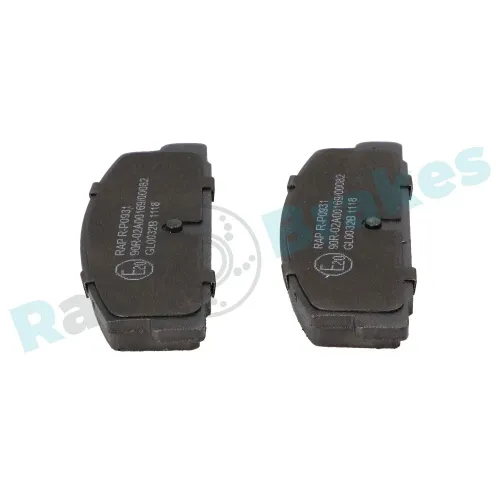 Bremsbelagsatz, Scheibenbremse Hinterachse RAP BRAKES R-P0931 Bild Bremsbelagsatz, Scheibenbremse Hinterachse RAP BRAKES R-P0931