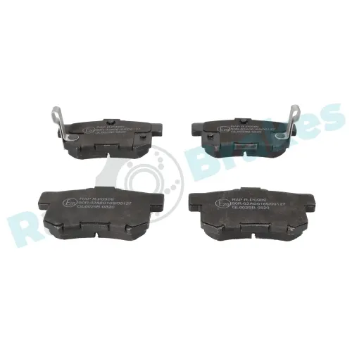 Bremsbelagsatz, Scheibenbremse Hinterachse RAP BRAKES R-P0989 Bild Bremsbelagsatz, Scheibenbremse Hinterachse RAP BRAKES R-P0989