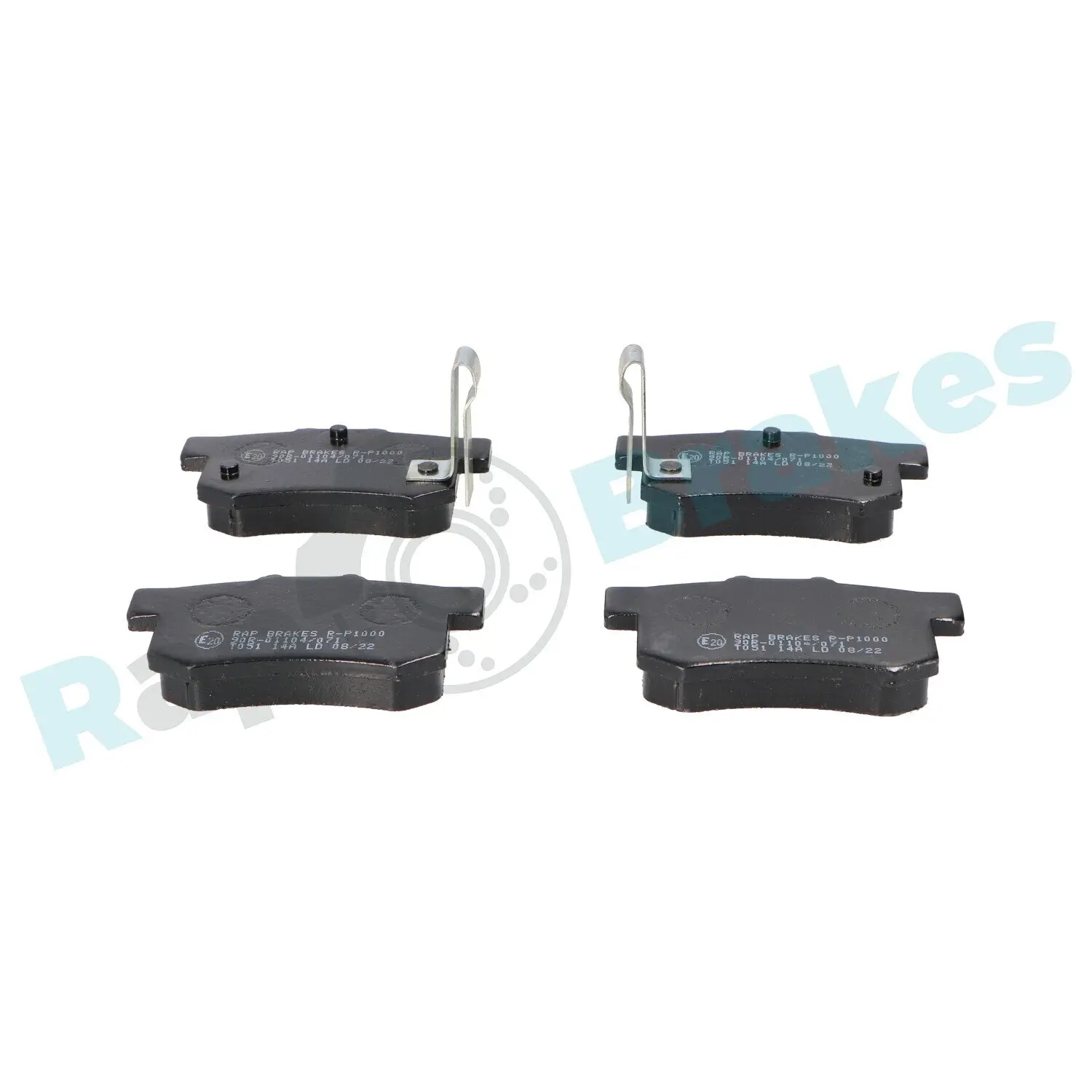 Bremsbelagsatz, Scheibenbremse Hinterachse RAP BRAKES R-P1000