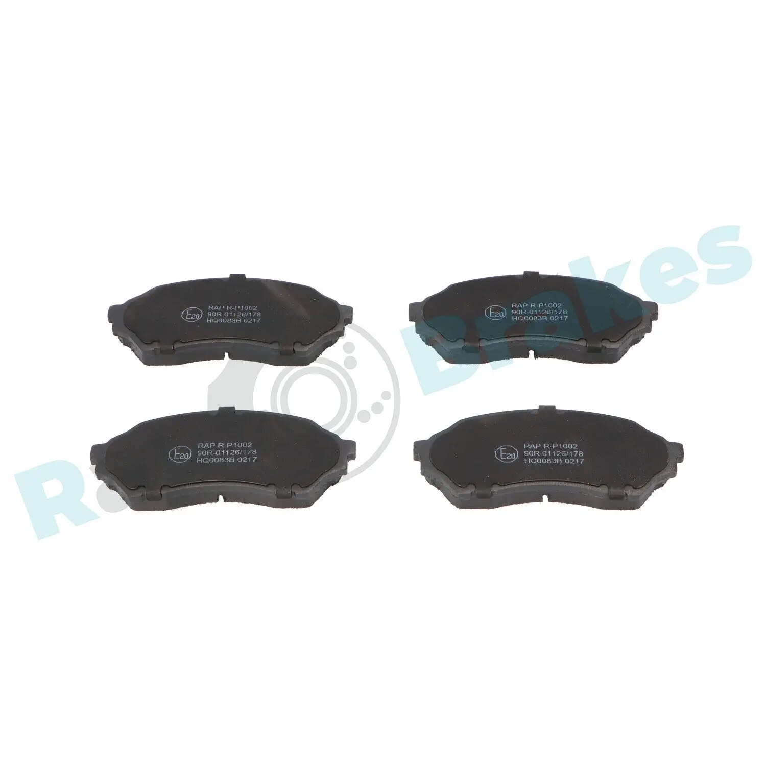 Bremsbelagsatz, Scheibenbremse Vorderachse RAP BRAKES R-P1002