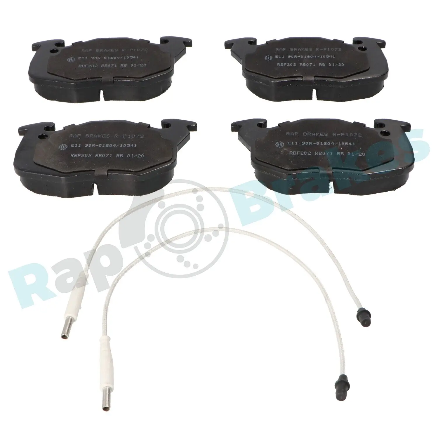 Bremsbelagsatz, Scheibenbremse Vorderachse RAP BRAKES R-P1072