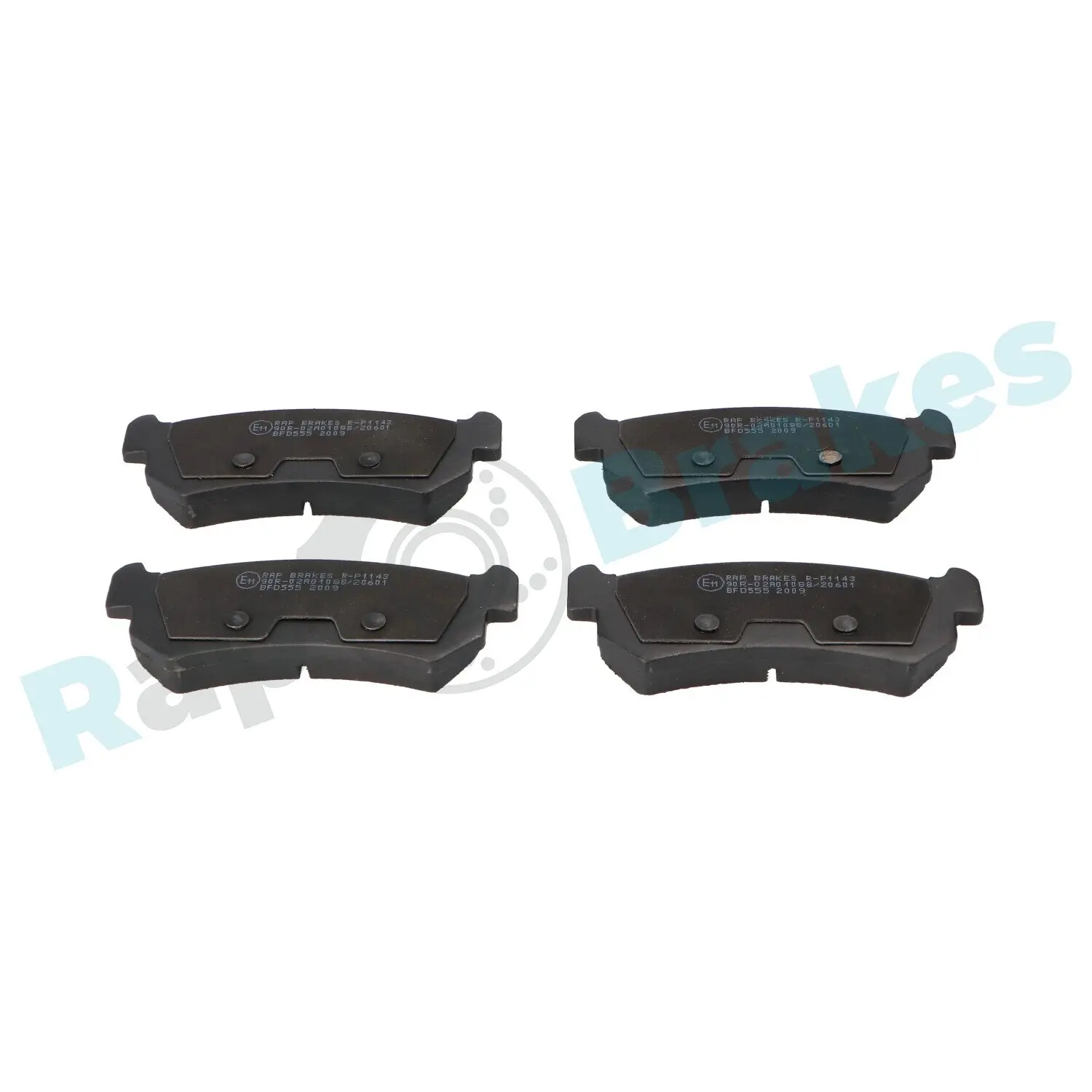 Bremsbelagsatz, Scheibenbremse Hinterachse RAP BRAKES R-P1143