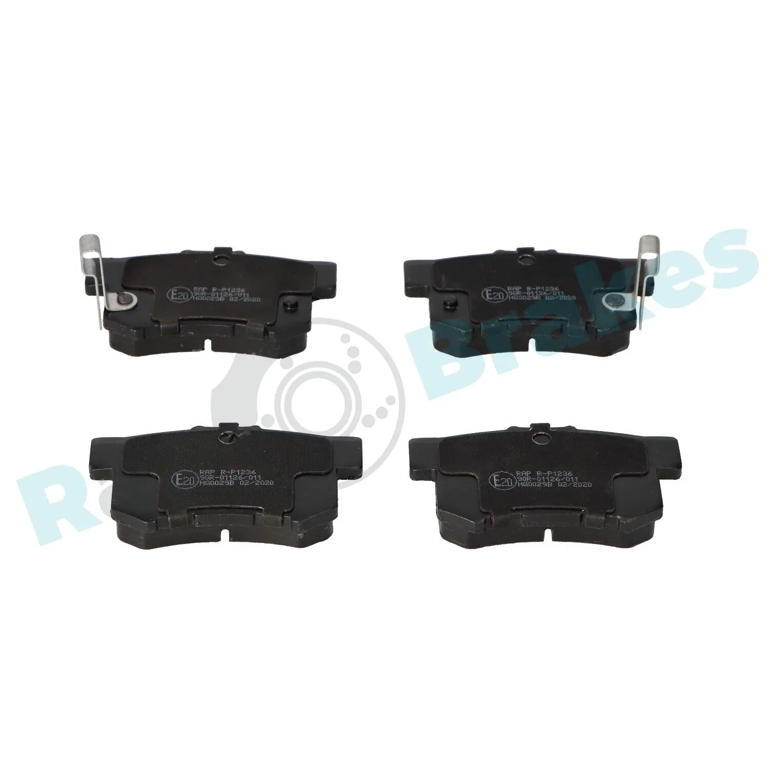 Bremsbelagsatz, Scheibenbremse Hinterachse RAP BRAKES R-P1236