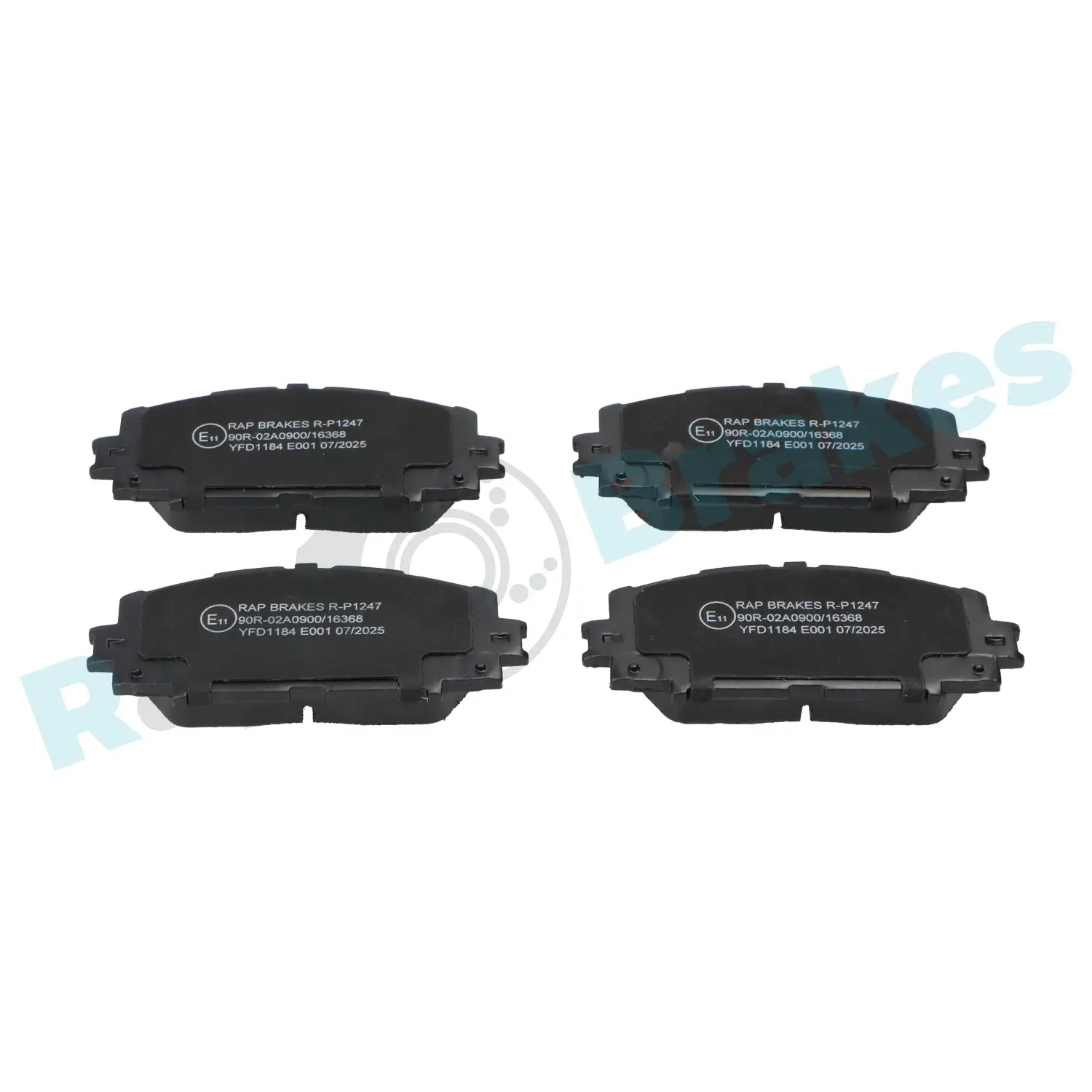 Bremsbelagsatz, Scheibenbremse Vorderachse RAP BRAKES R-P1247