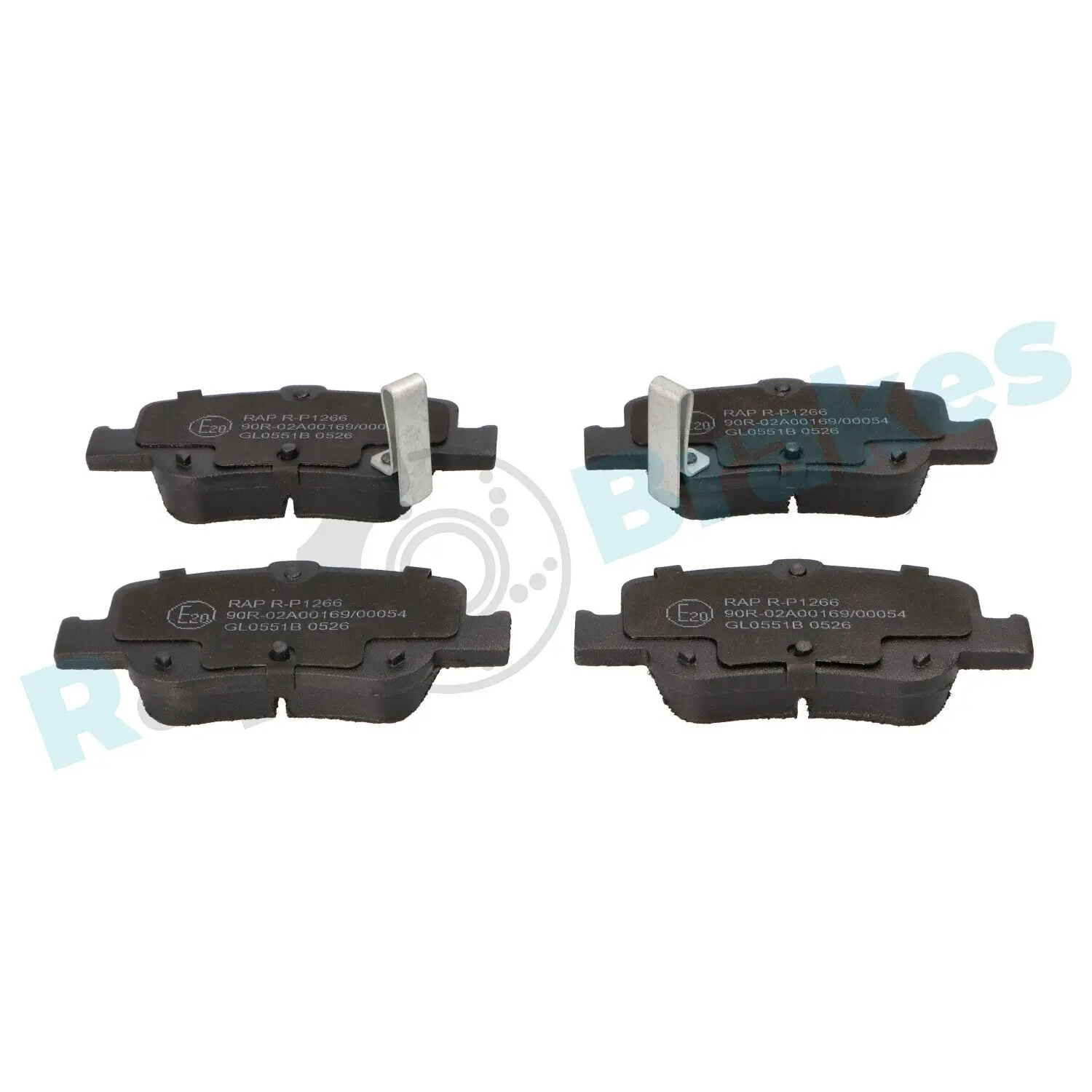 Bremsbelagsatz, Scheibenbremse Hinterachse RAP BRAKES R-P1266