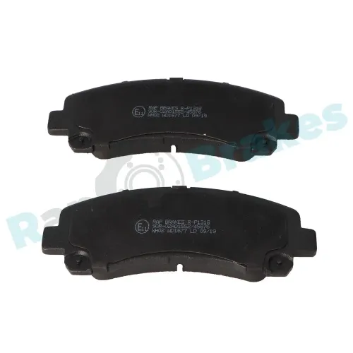 Bremsbelagsatz, Scheibenbremse Vorderachse RAP BRAKES R-P1318 Bild Bremsbelagsatz, Scheibenbremse Vorderachse RAP BRAKES R-P1318