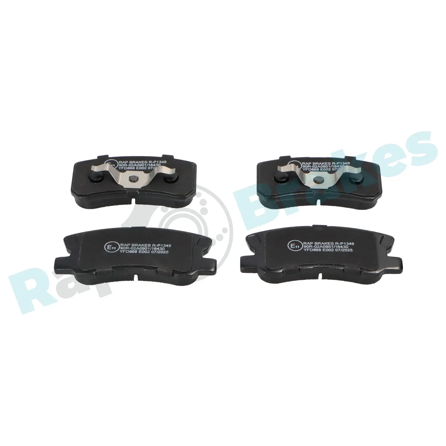 Bremsbelagsatz, Scheibenbremse Hinterachse RAP BRAKES R-P1349