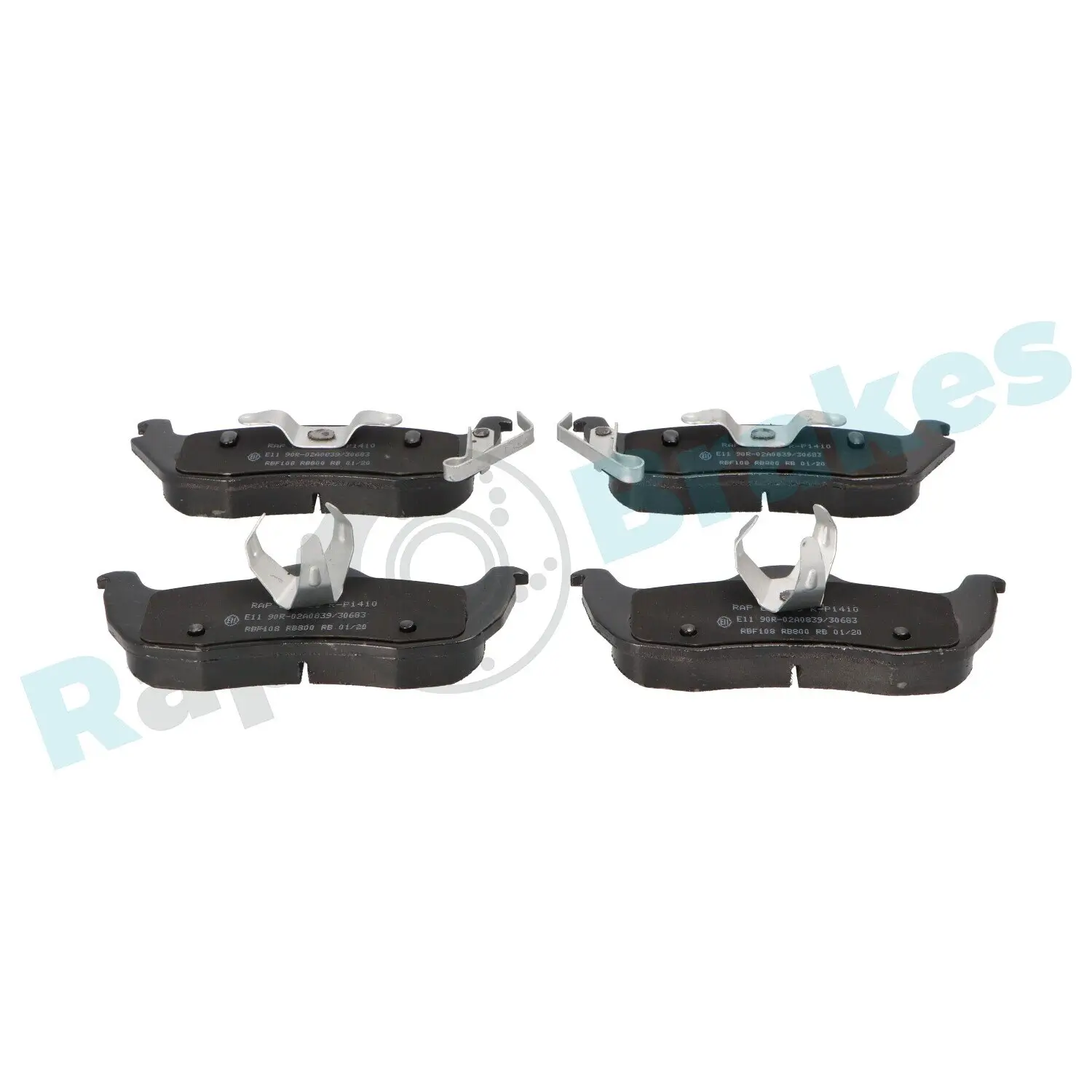 Bremsbelagsatz, Scheibenbremse Hinterachse RAP BRAKES R-P1410