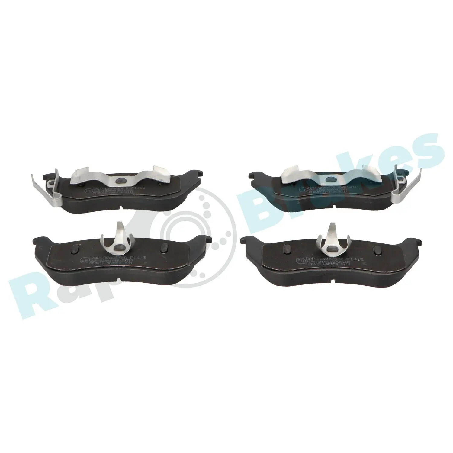Bremsbelagsatz, Scheibenbremse Hinterachse RAP BRAKES R-P1412