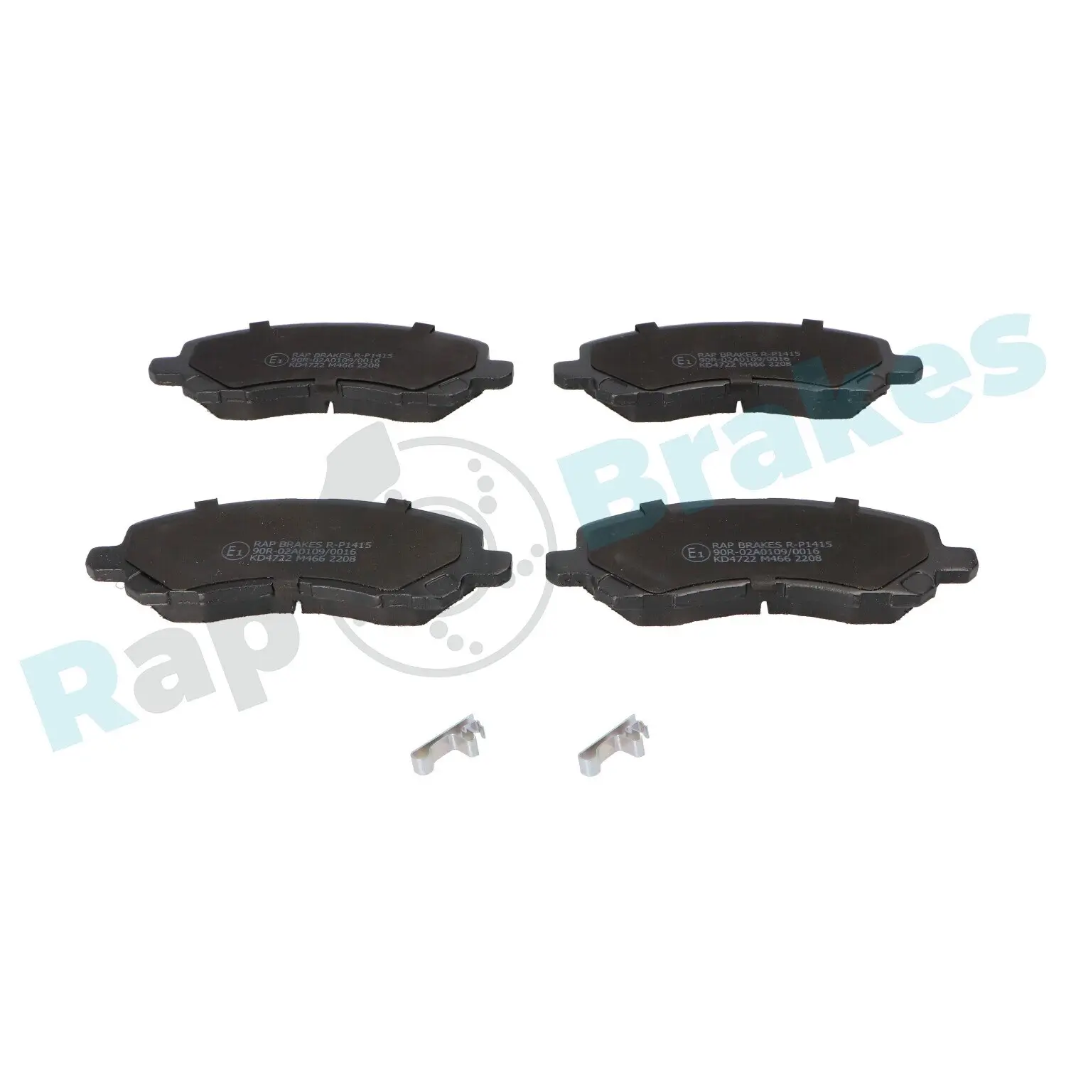 Bremsbelagsatz, Scheibenbremse Vorderachse RAP BRAKES R-P1415