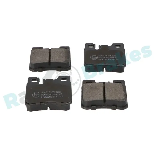 Bremsbelagsatz, Scheibenbremse Hinterachse RAP BRAKES R-P1496 Bild Bremsbelagsatz, Scheibenbremse Hinterachse RAP BRAKES R-P1496