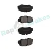 Bremsbelagsatz, Scheibenbremse Hinterachse RAP BRAKES R-P1511 Bild Bremsbelagsatz, Scheibenbremse Hinterachse RAP BRAKES R-P1511