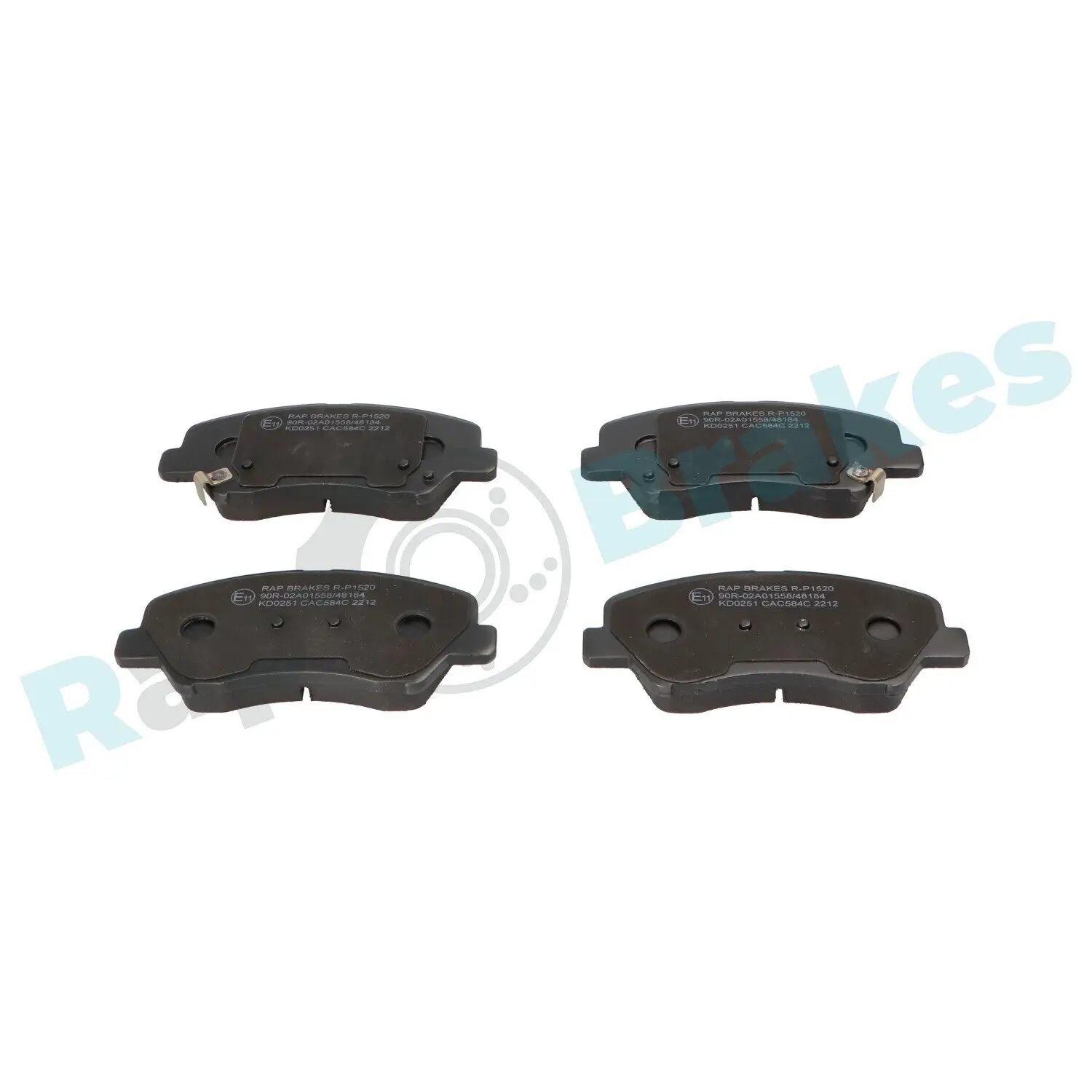 Bremsbelagsatz, Scheibenbremse Vorderachse RAP BRAKES R-P1520