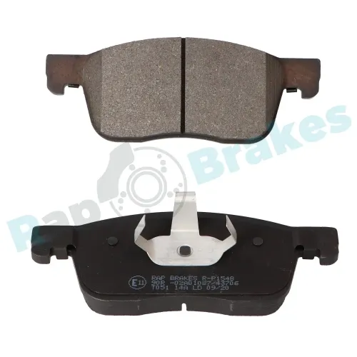 Bremsbelagsatz, Scheibenbremse Vorderachse RAP BRAKES R-P1548 Bild Bremsbelagsatz, Scheibenbremse Vorderachse RAP BRAKES R-P1548
