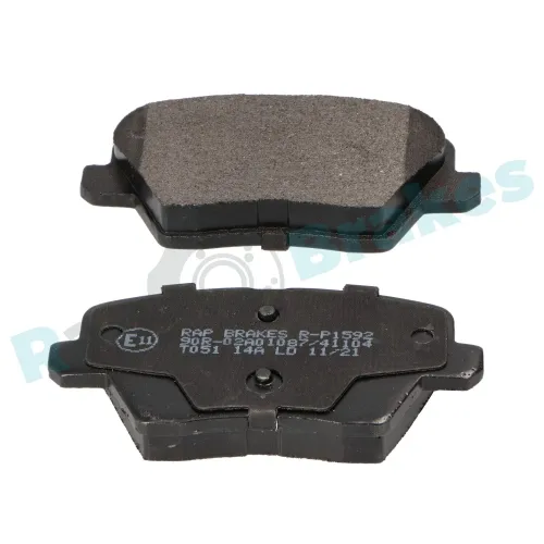 Bremsbelagsatz, Scheibenbremse Hinterachse RAP BRAKES R-P1592 Bild Bremsbelagsatz, Scheibenbremse Hinterachse RAP BRAKES R-P1592
