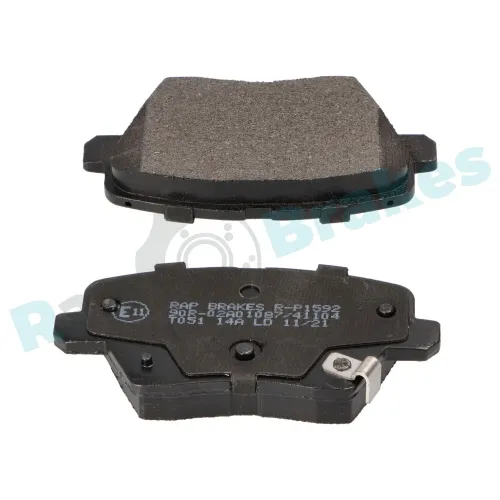 Bremsbelagsatz, Scheibenbremse Hinterachse RAP BRAKES R-P1592 Bild Bremsbelagsatz, Scheibenbremse Hinterachse RAP BRAKES R-P1592
