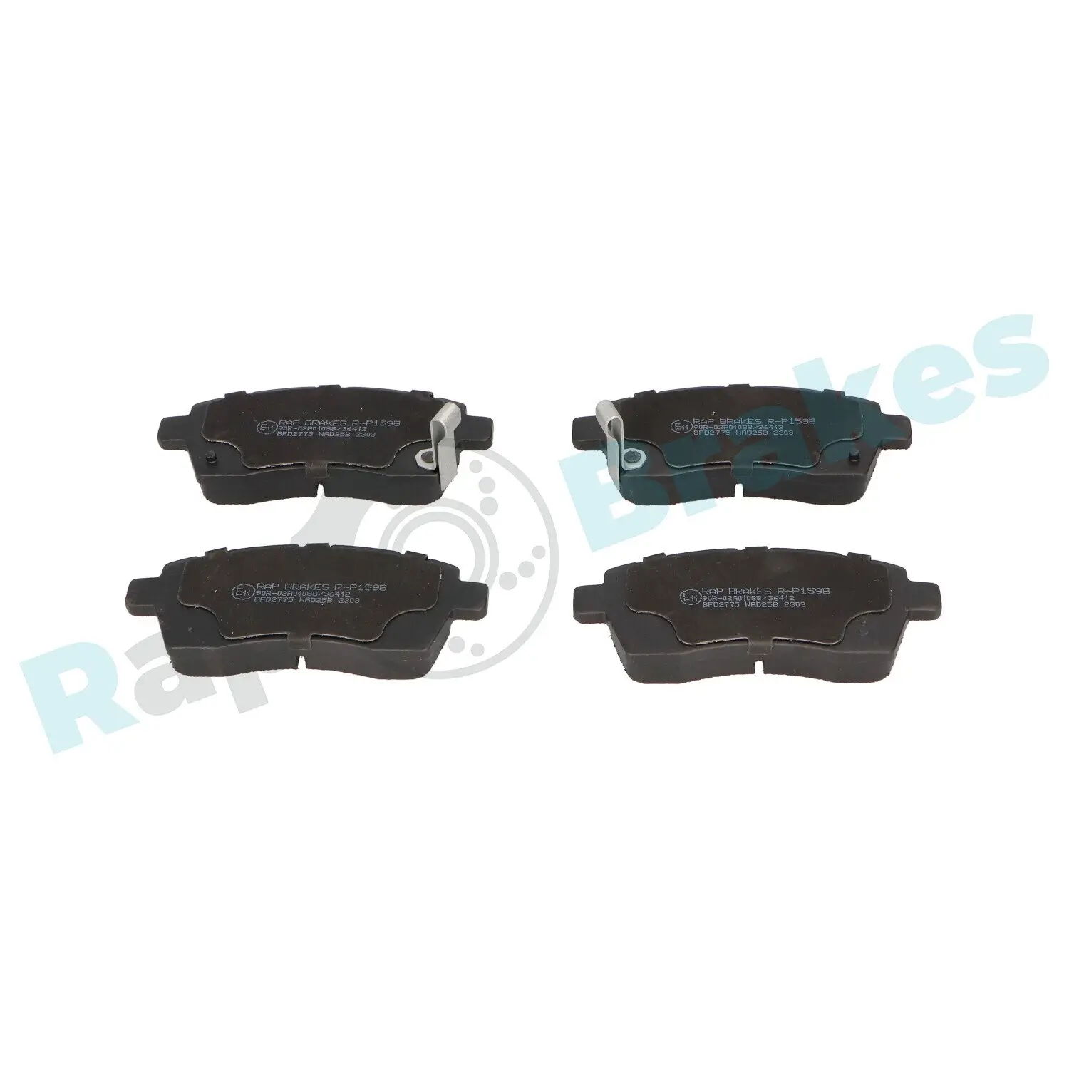 Bremsbelagsatz, Scheibenbremse Vorderachse RAP BRAKES R-P1598