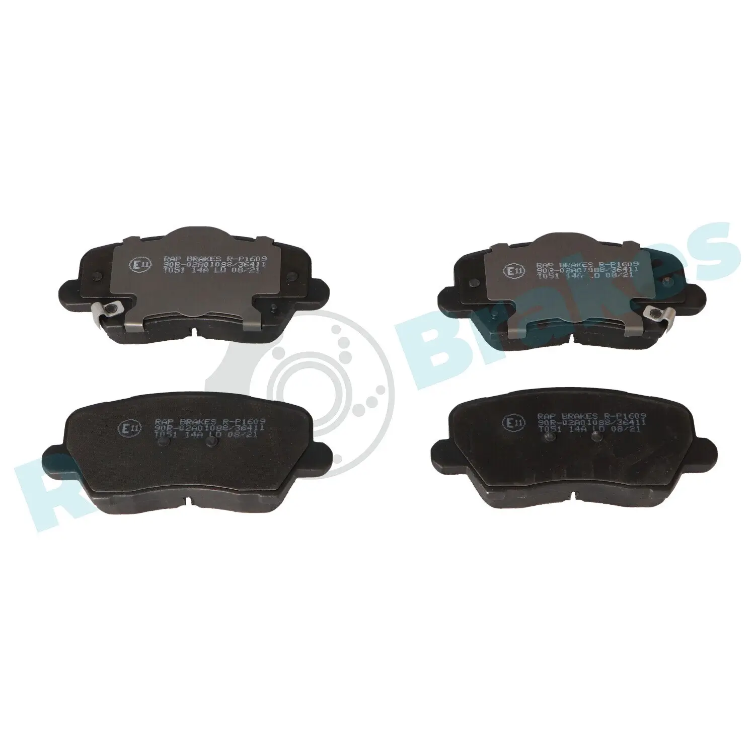 Bremsbelagsatz, Scheibenbremse Vorderachse RAP BRAKES R-P1609