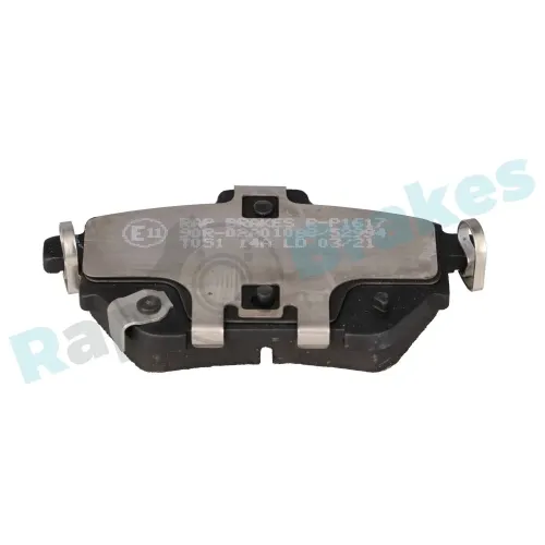 Bremsbelagsatz, Scheibenbremse Hinterachse RAP BRAKES R-P1617 Bild Bremsbelagsatz, Scheibenbremse Hinterachse RAP BRAKES R-P1617