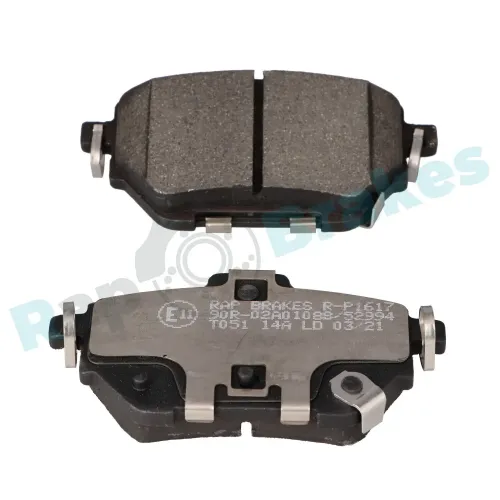 Bremsbelagsatz, Scheibenbremse Hinterachse RAP BRAKES R-P1617 Bild Bremsbelagsatz, Scheibenbremse Hinterachse RAP BRAKES R-P1617