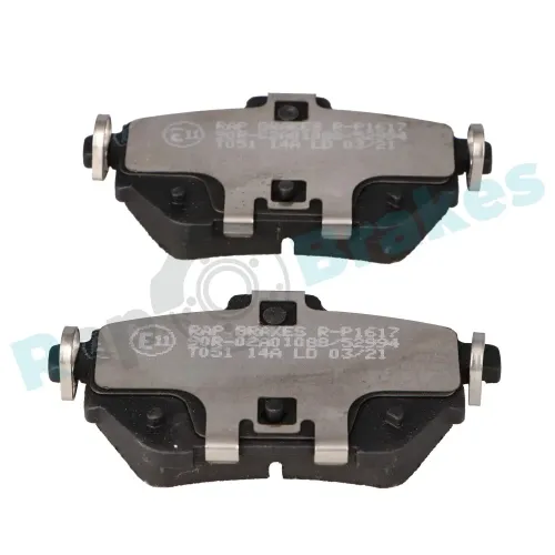 Bremsbelagsatz, Scheibenbremse Hinterachse RAP BRAKES R-P1617 Bild Bremsbelagsatz, Scheibenbremse Hinterachse RAP BRAKES R-P1617