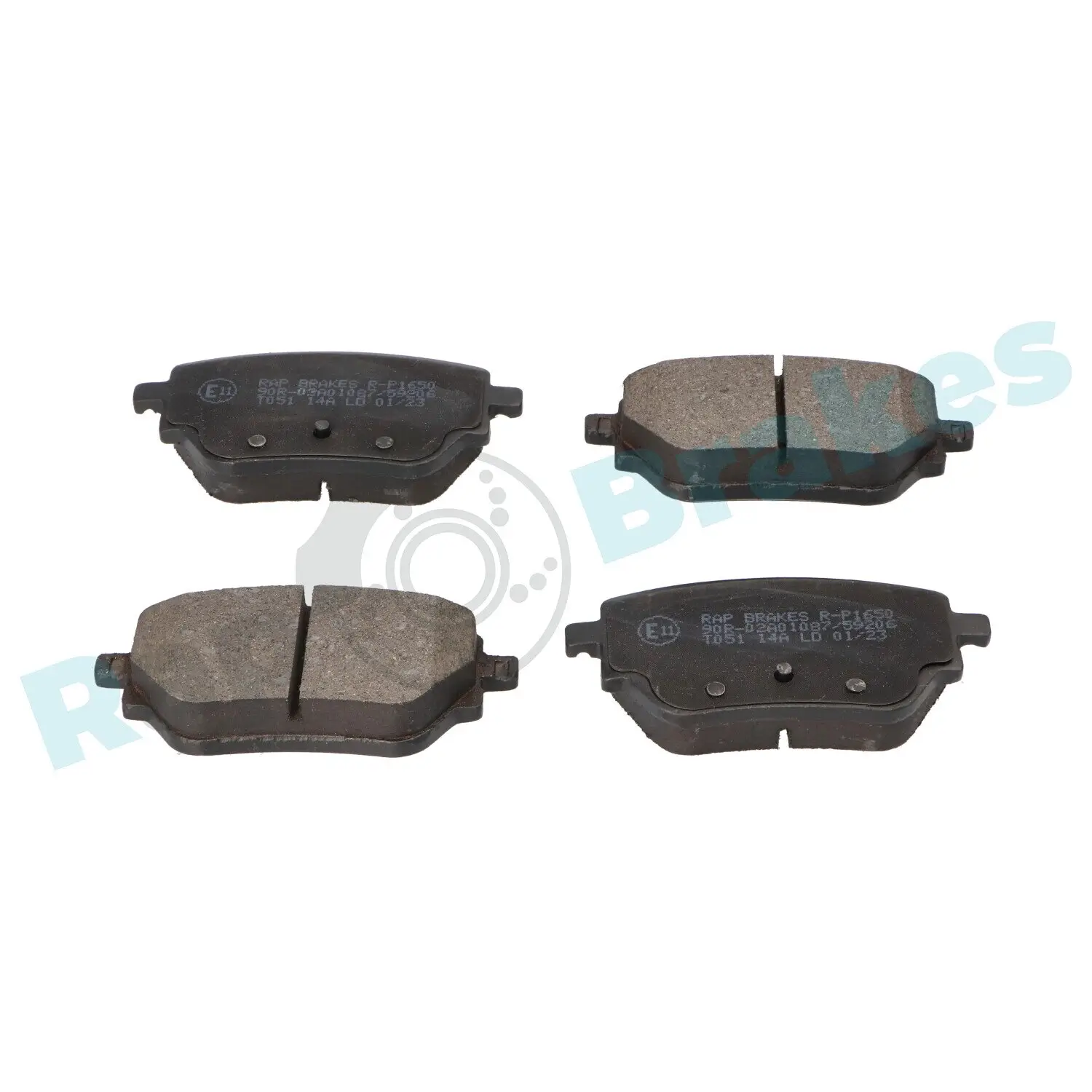 Bremsbelagsatz, Scheibenbremse Hinterachse RAP BRAKES R-P1650