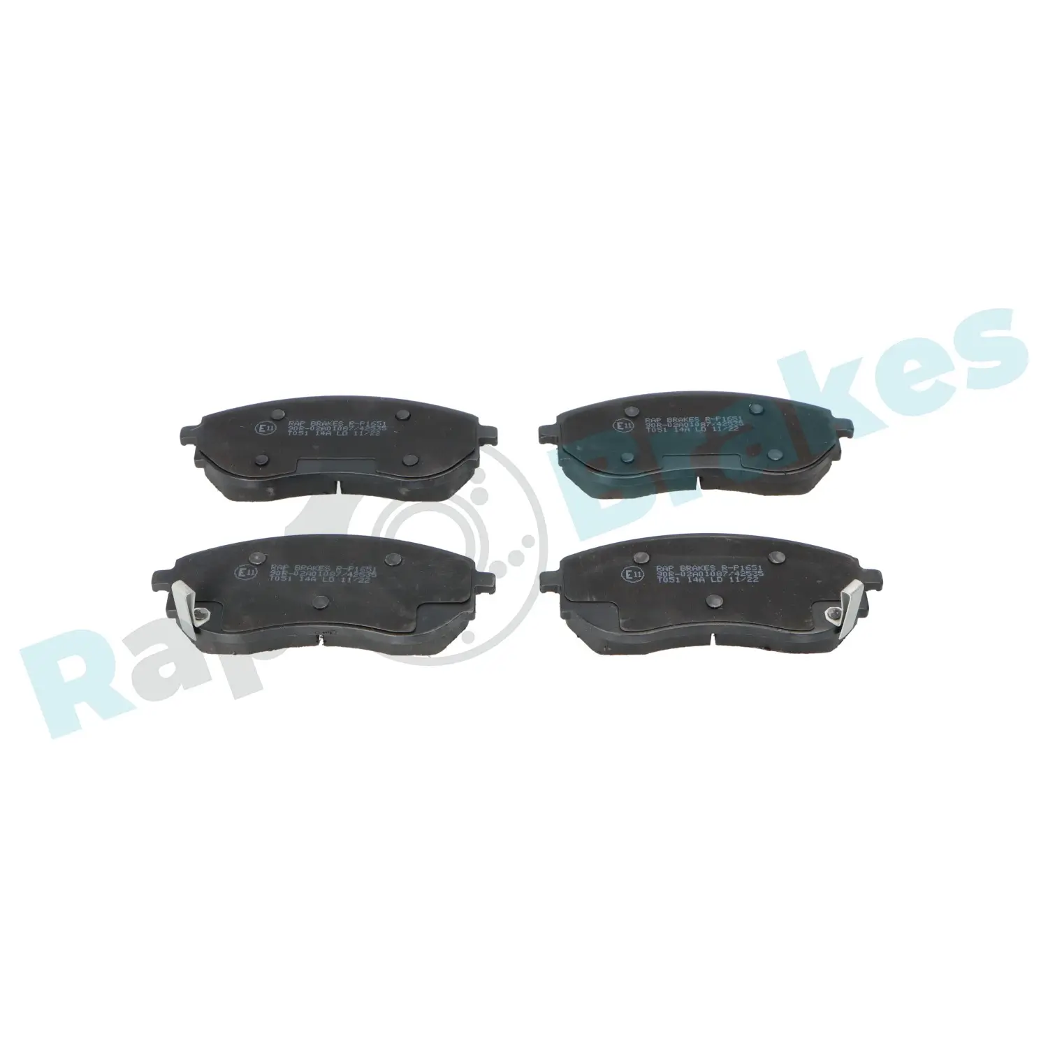 Bremsbelagsatz, Scheibenbremse Vorderachse RAP BRAKES R-P1651