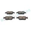 Bremsbelagsatz, Scheibenbremse Hinterachse RAP BRAKES R-P1666 Bild Bremsbelagsatz, Scheibenbremse Hinterachse RAP BRAKES R-P1666