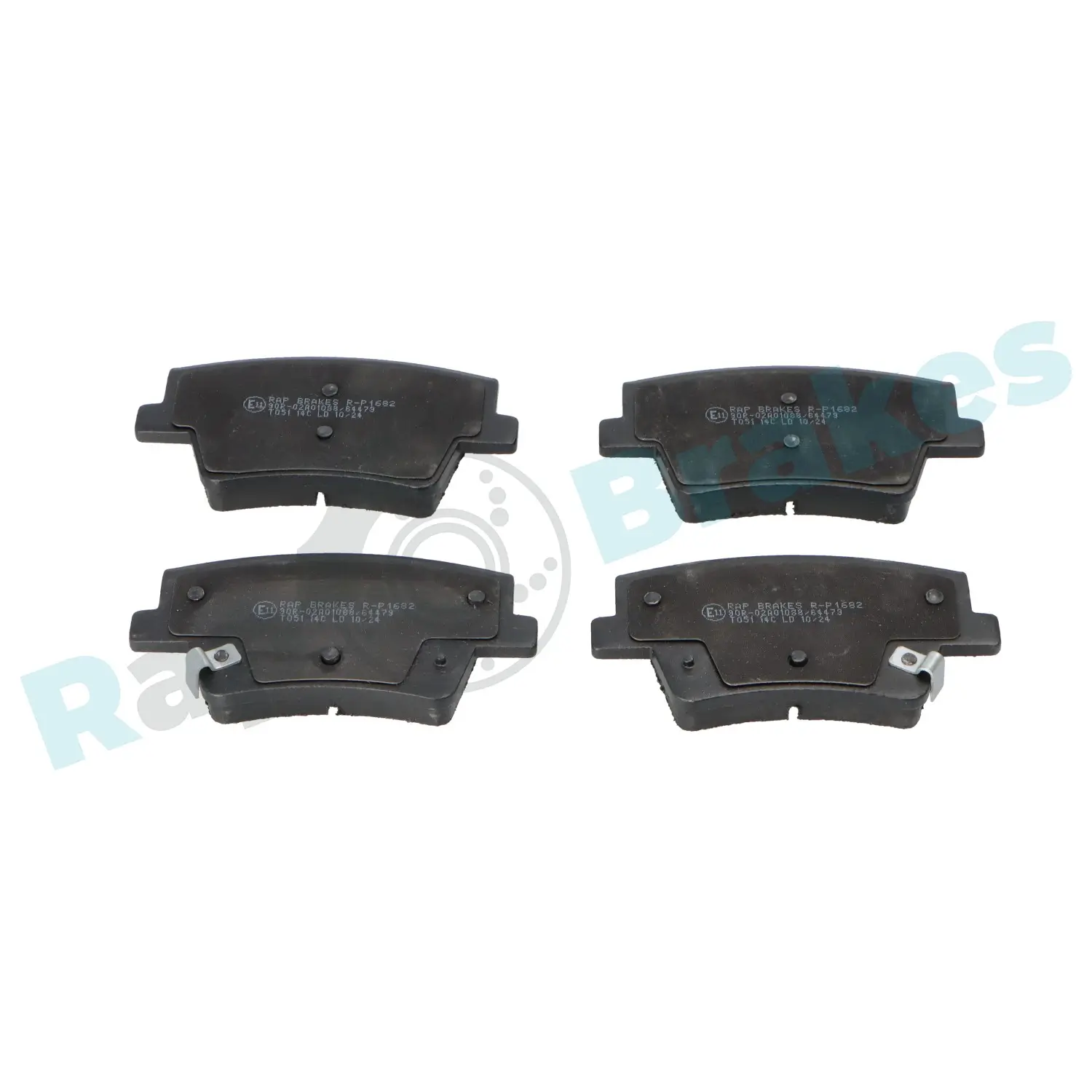 Bremsbelagsatz, Scheibenbremse Hinterachse RAP BRAKES R-P1682