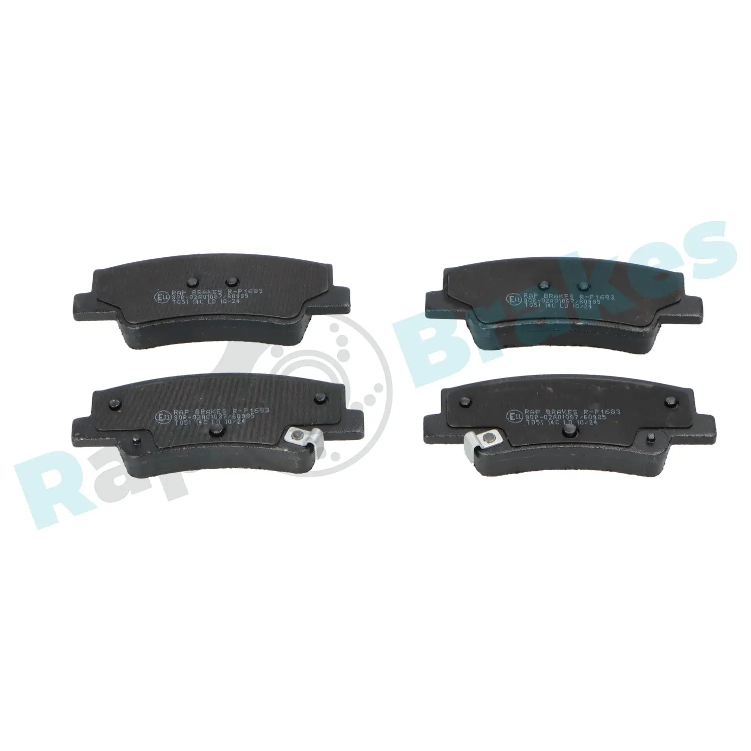Bremsbelagsatz, Scheibenbremse Hinterachse RAP BRAKES R-P1683