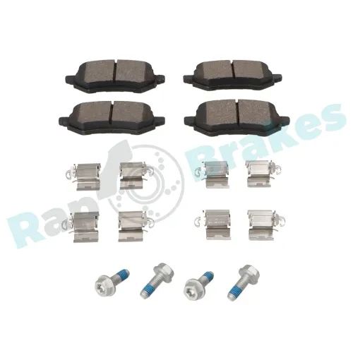 Bremsbelagsatz, Scheibenbremse Hinterachse RAP BRAKES R-P1708 Bild Bremsbelagsatz, Scheibenbremse Hinterachse RAP BRAKES R-P1708