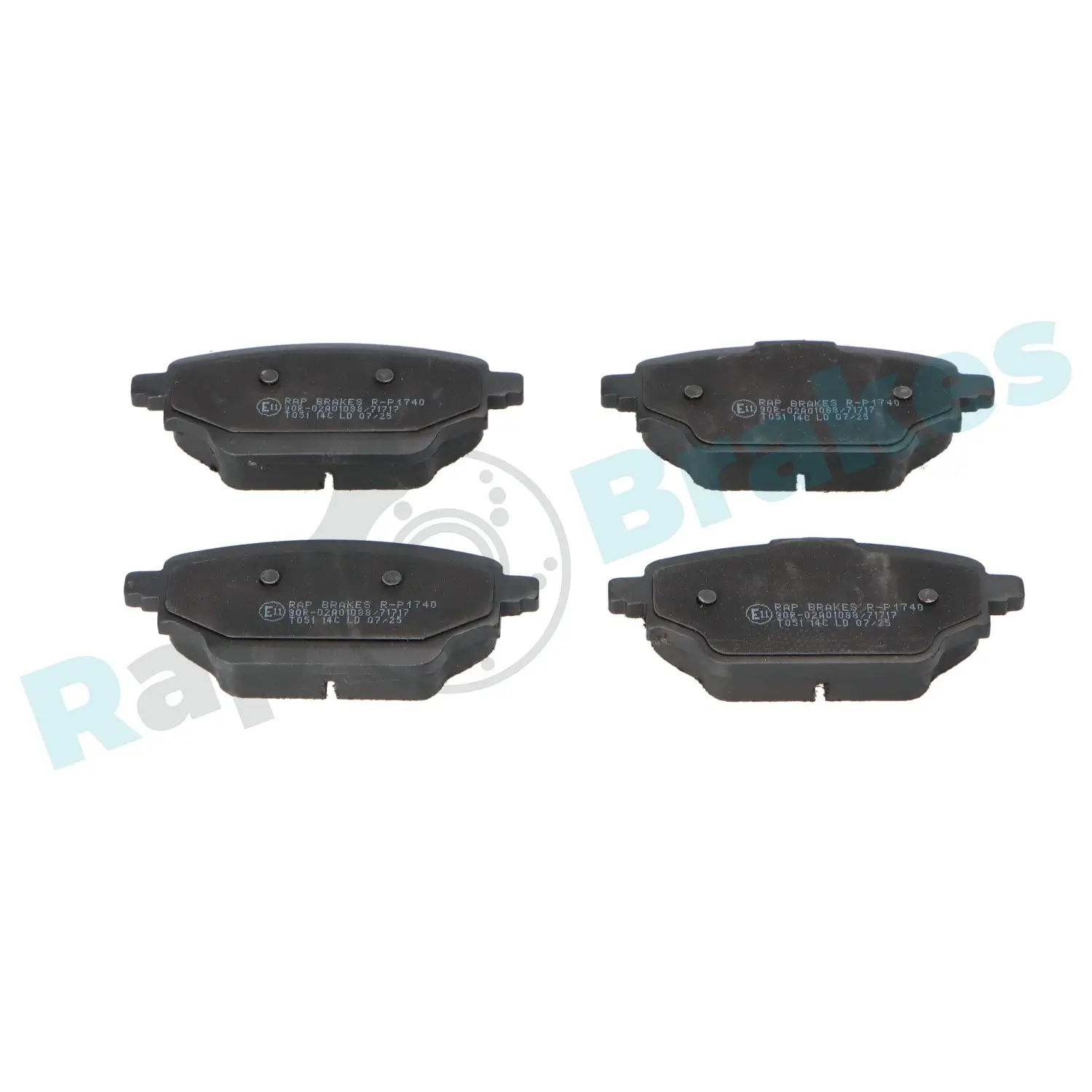 Bremsbelagsatz, Scheibenbremse Hinterachse RAP BRAKES R-P1740