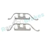 Zubehörsatz, Scheibenbremsbelag Hinterachse RAP BRAKES R-U0074