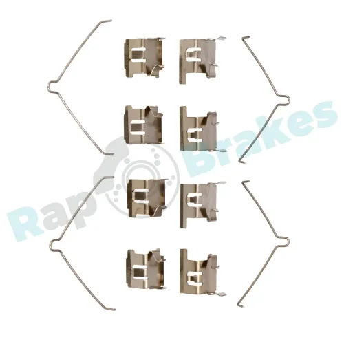 Zubehörsatz, Scheibenbremsbelag Vorderachse RAP BRAKES R-U0091 Bild Zubehörsatz, Scheibenbremsbelag Vorderachse RAP BRAKES R-U0091