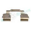 Zubehörsatz, Scheibenbremsbelag Vorderachse RAP BRAKES R-U0129 Bild Zubehörsatz, Scheibenbremsbelag Vorderachse RAP BRAKES R-U0129