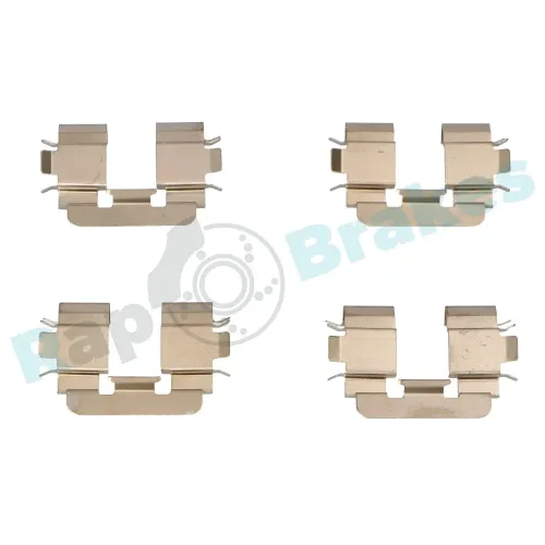 Zubehörsatz, Scheibenbremsbelag Vorderachse RAP BRAKES R-U0244 Bild Zubehörsatz, Scheibenbremsbelag Vorderachse RAP BRAKES R-U0244