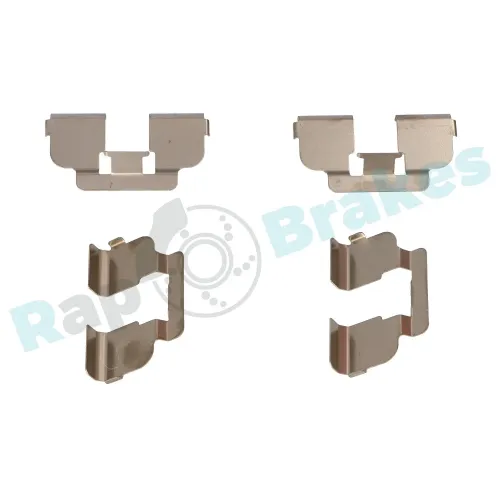 Zubehörsatz, Scheibenbremsbelag Vorderachse RAP BRAKES R-U0256 Bild Zubehörsatz, Scheibenbremsbelag Vorderachse RAP BRAKES R-U0256