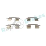 Zubehörsatz, Scheibenbremsbelag Hinterachse RAP BRAKES R-U0290