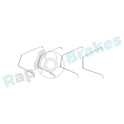 Zubehörsatz, Scheibenbremsbelag Hinterachse RAP BRAKES R-U0312 Bild Zubehörsatz, Scheibenbremsbelag Hinterachse RAP BRAKES R-U0312