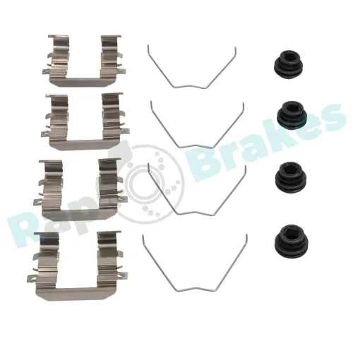 Zubehörsatz, Scheibenbremsbelag Vorderachse RAP BRAKES R-U0342 Bild Zubehörsatz, Scheibenbremsbelag Vorderachse RAP BRAKES R-U0342